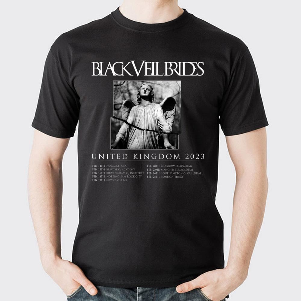 United Kingdom 2023 Black Veil Brides Limited Edition T-shirts